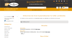 Desktop Screenshot of kofferfunshop.de